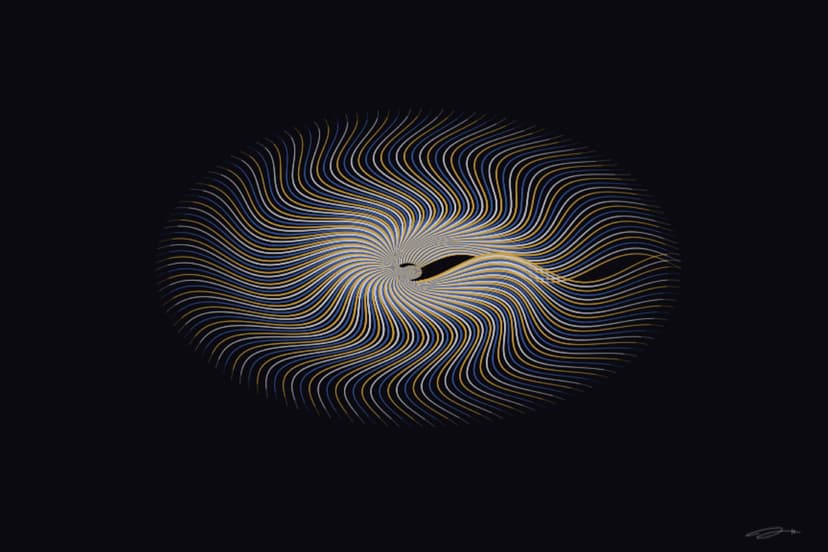 Radiance — mathematical art print from the AWE series by Geometry of Feeling