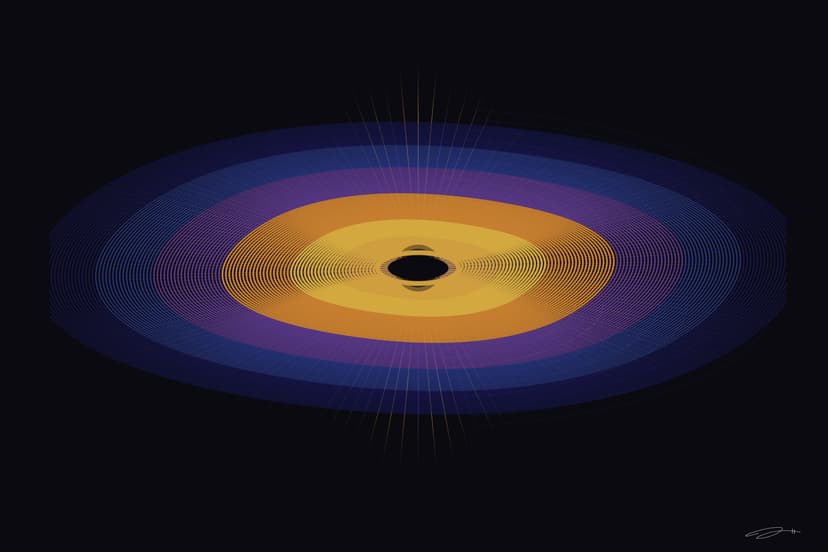 Singularity — mathematical art print from the AWE series by Geometry of Feeling