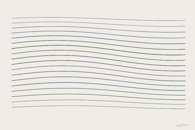 Breath — mathematical art print from the PEACE series by Geometry of Feeling