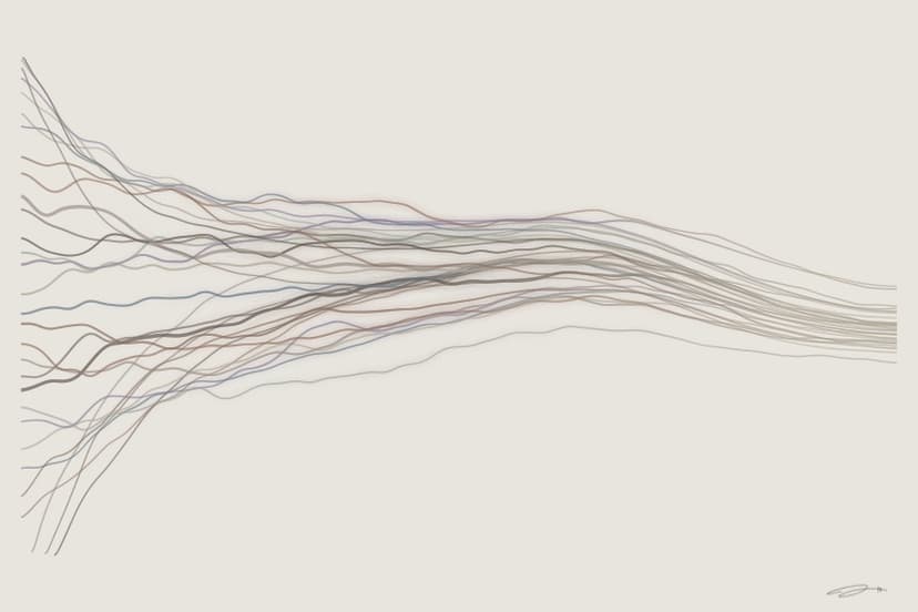 Flow — mathematical art print from the SURRENDER series by Geometry of Feeling